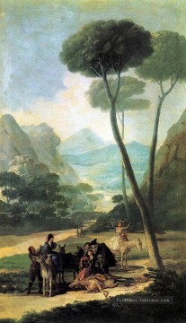 la chute ou l'accident Tableau Peinture - La chute ou l’accident Francisco de Goya